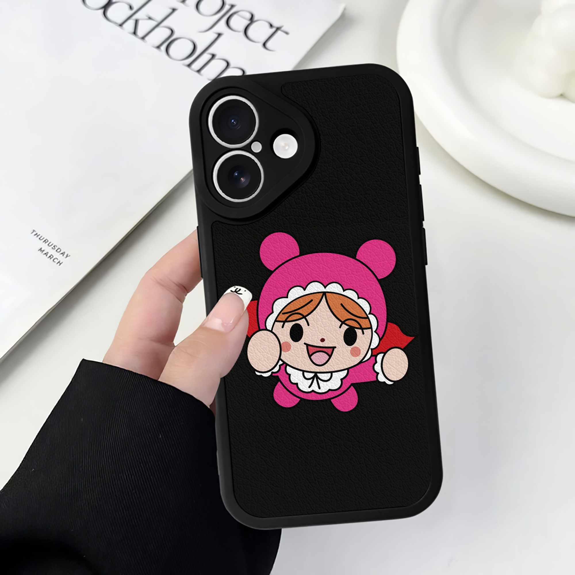 （画像用） アンパンマン Anpanman 【iPhone 16シリーズ対応】シリコンスマホケース（レザー調） 材質：シリコン
